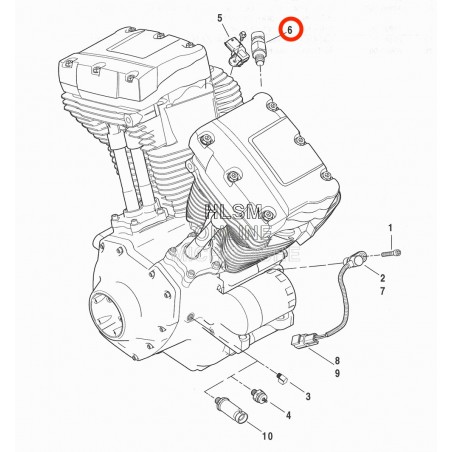 CZUJNIK TEMPERATURY SILNIKA TWIN CAM 1999-2017