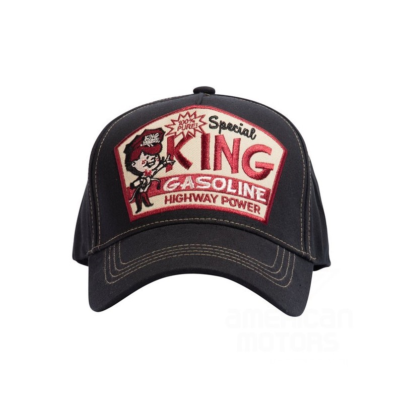 CZAPKA KING KEROSIN GASOLINE TRUCKER CAP CZARNA