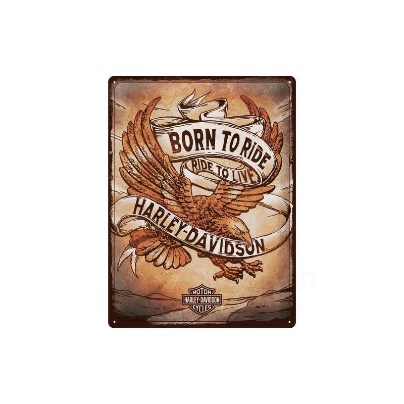 Blacha 30x40cm Harley Davidson Born To Ride