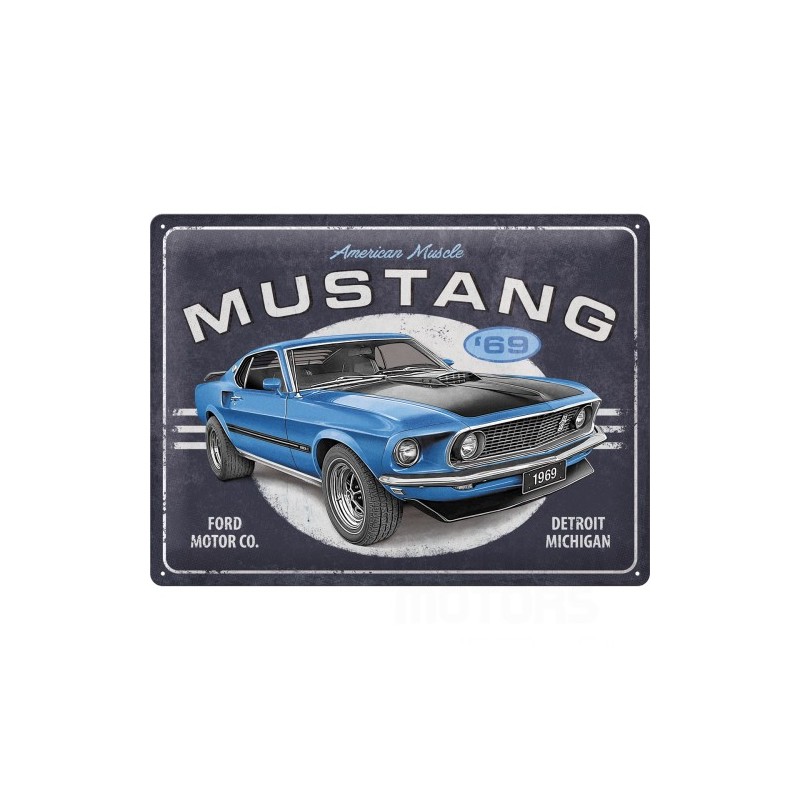 Blacha 30x40cm Ford Mustang 1969