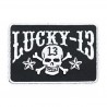 NASZYWKA LUCKY 13 BADGE SKULL STARS