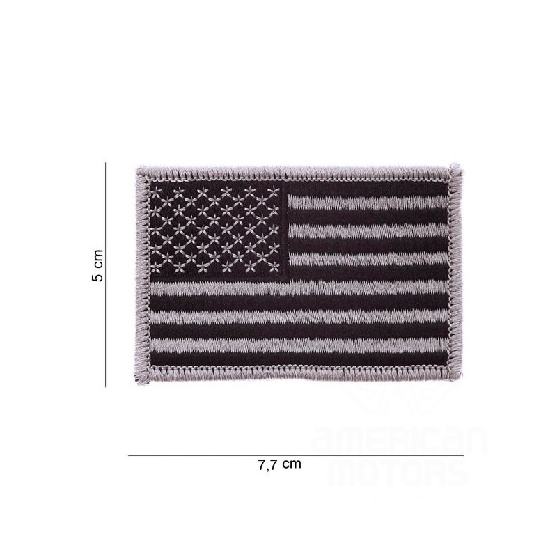 NASZYWKA PATCH FLAG USA SILVER