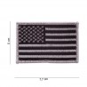 NASZYWKA PATCH FLAG USA SILVER