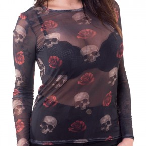 LONGSLEEVE LETHAL THREAT FLOATING SKULLS