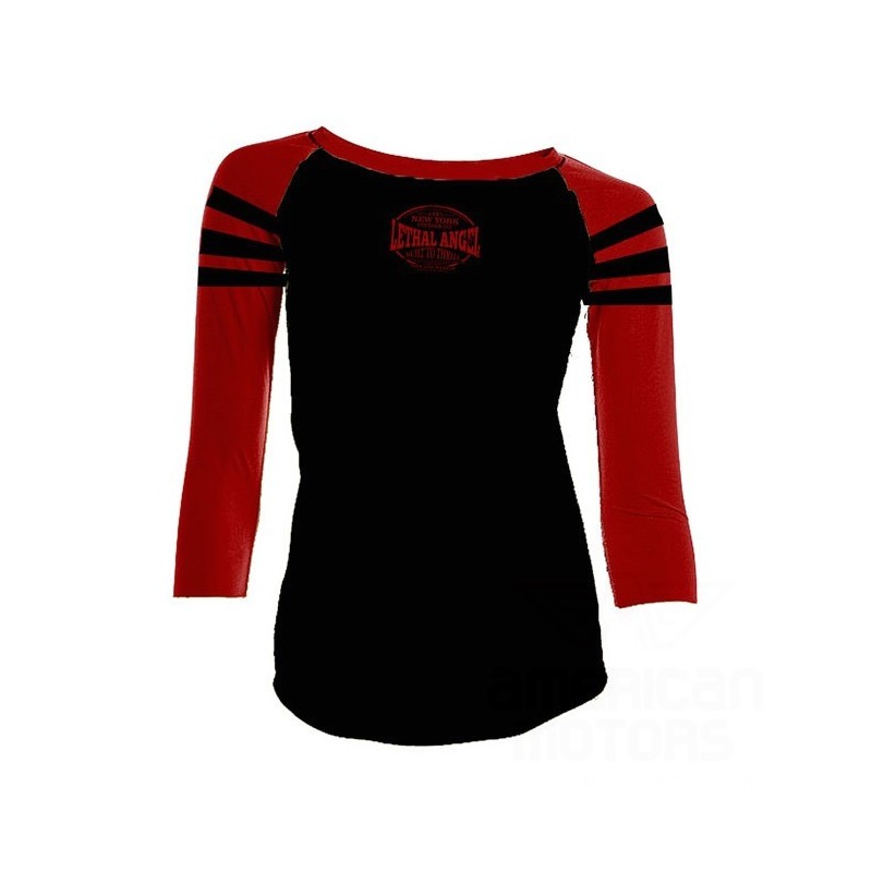 LONGSLEEVE DAMSKI LT BUILT TO THRILL RAGLAN BLACK/RED S