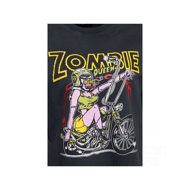 LONGSLEEVE DAMSKI QUEEN KEROSIN ZOMBIE QUEEN CZARNY S