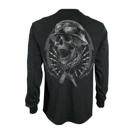 LONGSLEEVE LETHAL THREAT FLASH & BONES CZARNY M