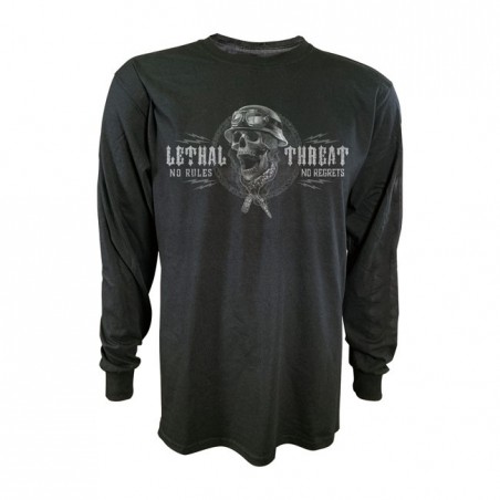 LONGSLEEVE LETHAL THREAT FLASH & BONES CZARNY L