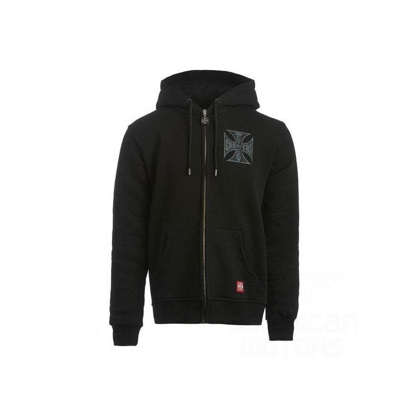 BLUZA WCC OG BLACK LABEL ZIP HOODIE CZARNA L