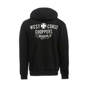 BLUZA WCC MOTORCYCLE CO. ZIP HOODIE CZARNA M