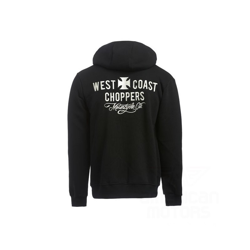 BLUZA WCC MOTORCYCLE CO. ZIP HOODIE CZARNA M