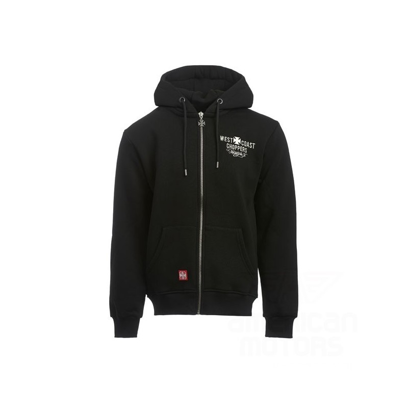 BLUZA WCC MOTORCYCLE CO. ZIP HOODIE CZARNA M