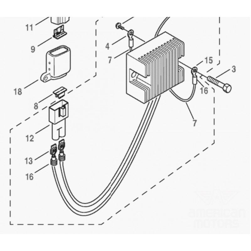 Harley-Davidson Dyna regulator napięcia Twin Cam  74518-99A