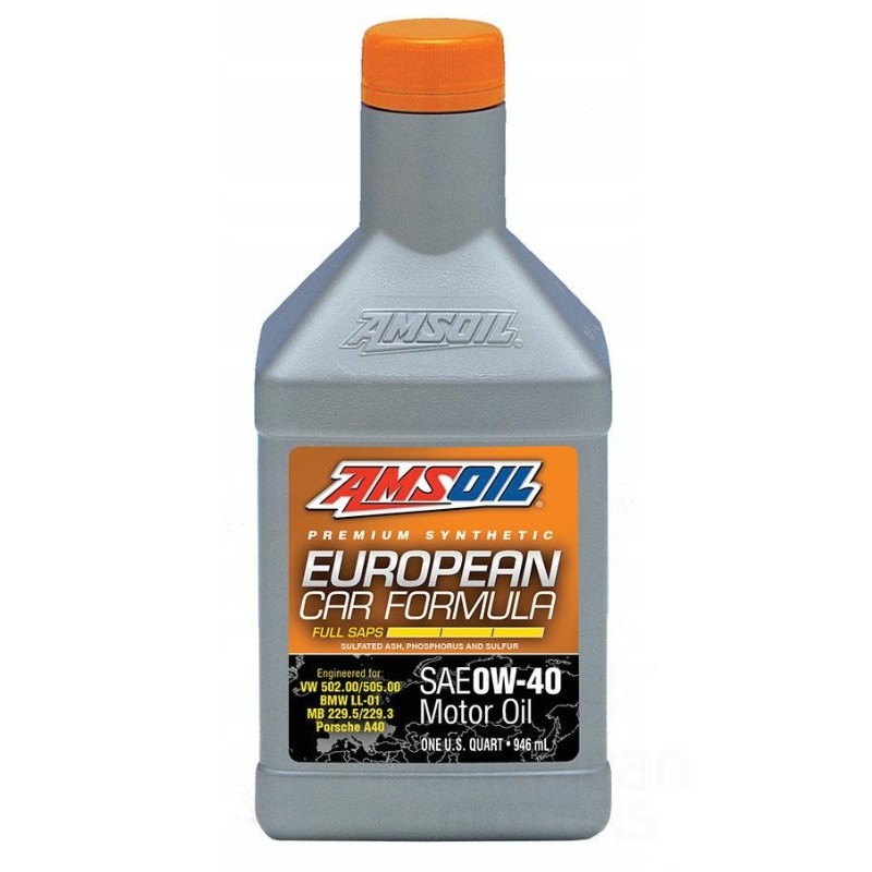 OLEJ SYNTETYCZNY AMSOIL EUROPEAN CAR FORMULA FULL-SAPS 0W-40 (0,946L)