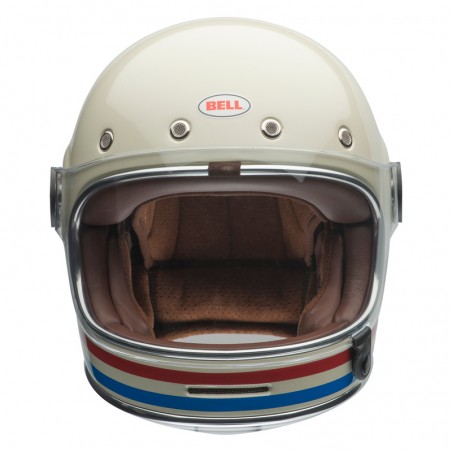 KASK BELL BULLITT STRIPES PEARL WHITE/OXBLOOD/BLUE M