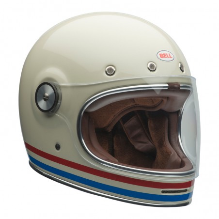 KASK BELL BULLITT STRIPES PEARL WHITE/OXBLOOD/BLUE M