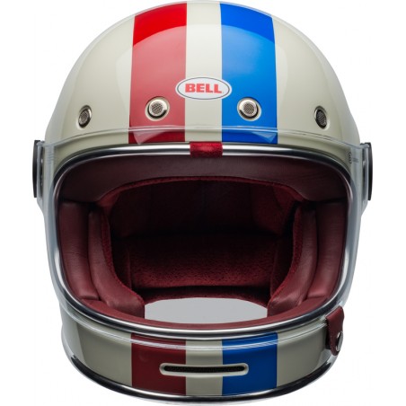 KASK BELL BULLITT DLX COMMAND VINTAGE WHITE/RED/BLUE