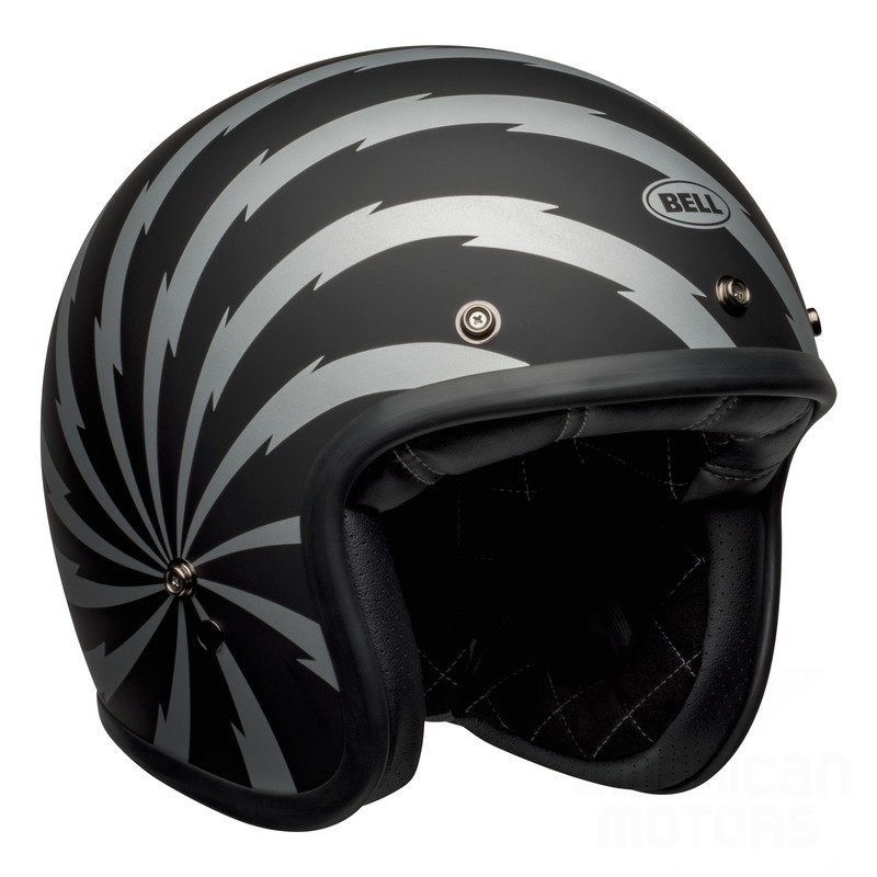 KASK BELL CUSTOM 500 VERTIGO BLACK/SILVER M