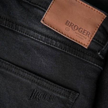 Spodnie Broger California Jeans slim fit washed black