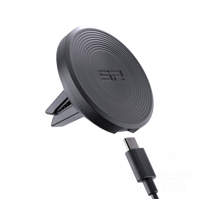 UCHWYT SAMOCHODOWY NA KRATKĘ WENTYLACJI Z ŁADOWARKĄ SP CONNECT CHARGING VENT MOUNT SPC+ BLACK