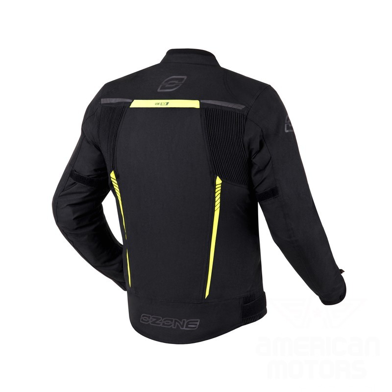 KURTKA TEKSTYLNA OZONE DELTA IV BLACK/FLUO YELLOW