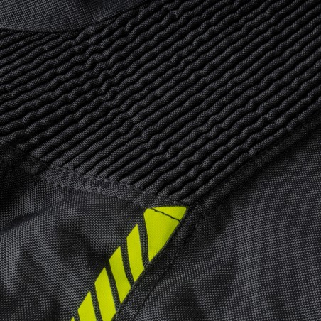 KURTKA TEKSTYLNA OZONE DELTA IV BLACK/FLUO YELLOW