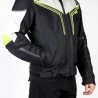 KURTKA TEKSTYLNA OZONE FLOW BLACK/GREY/FLUO YELLOW