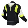 KURTKA TEKSTYLNA OZONE FLOW BLACK/GREY/FLUO YELLOW