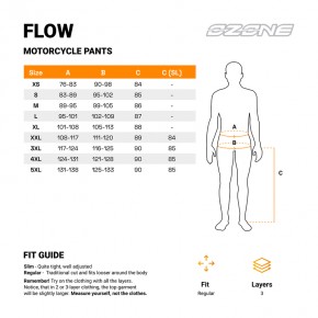 SPODNIE TEKSTYLNE OZONE FLOW BLACK