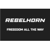 ODZNAKA NA RZEP REBELHORN FREEDOM ALL THE WAY BLACK 50X80MM