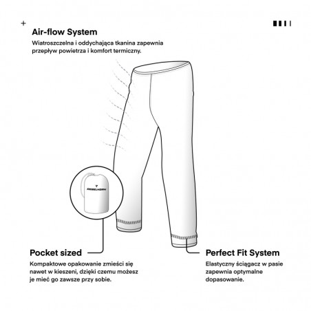 SPODNIE PRZECIWDESZCZOWE REBELHORN HORIZON BLACK