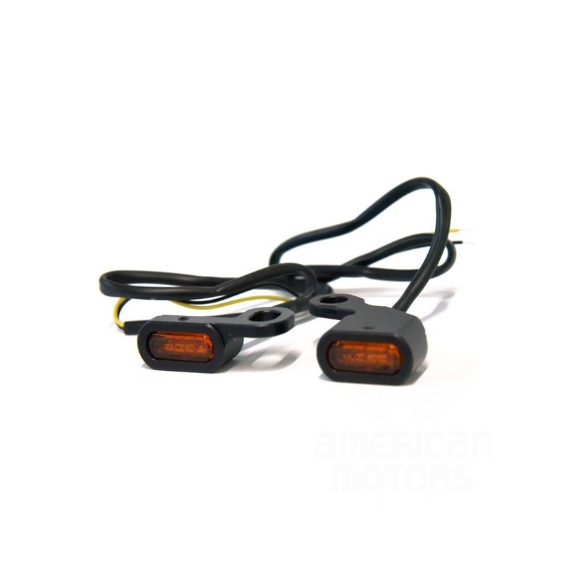 KIERUNKOWSKAZY LED PRZEDNIE FASTLINE HARLEY CZARNE