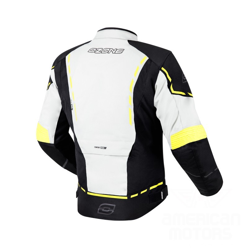 KURTKA TEKSTYLNA OZONE JET II ICE/BLACK/FLUO YELLOW