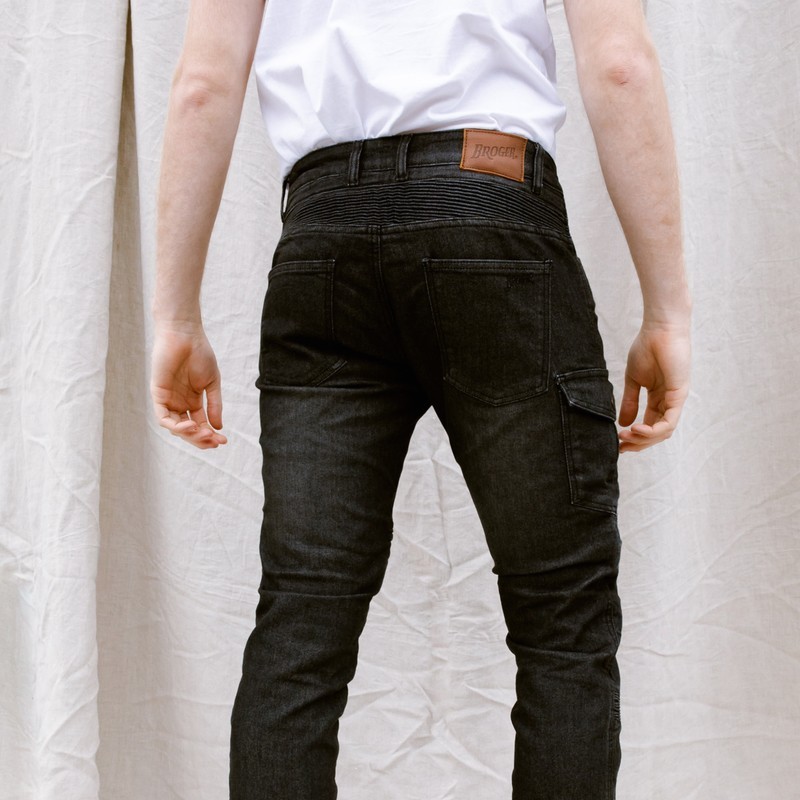 Spodnie Broger Ohio Jeans tapered fit washed navy