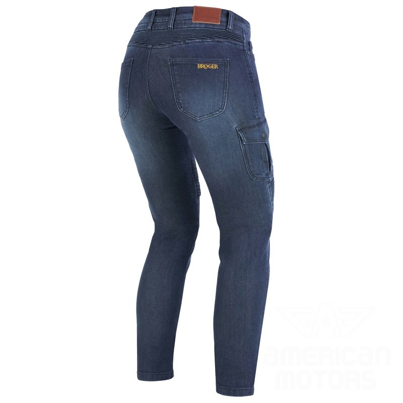 Spodnie jeans Broger Ohio lady tapered fit washed navy