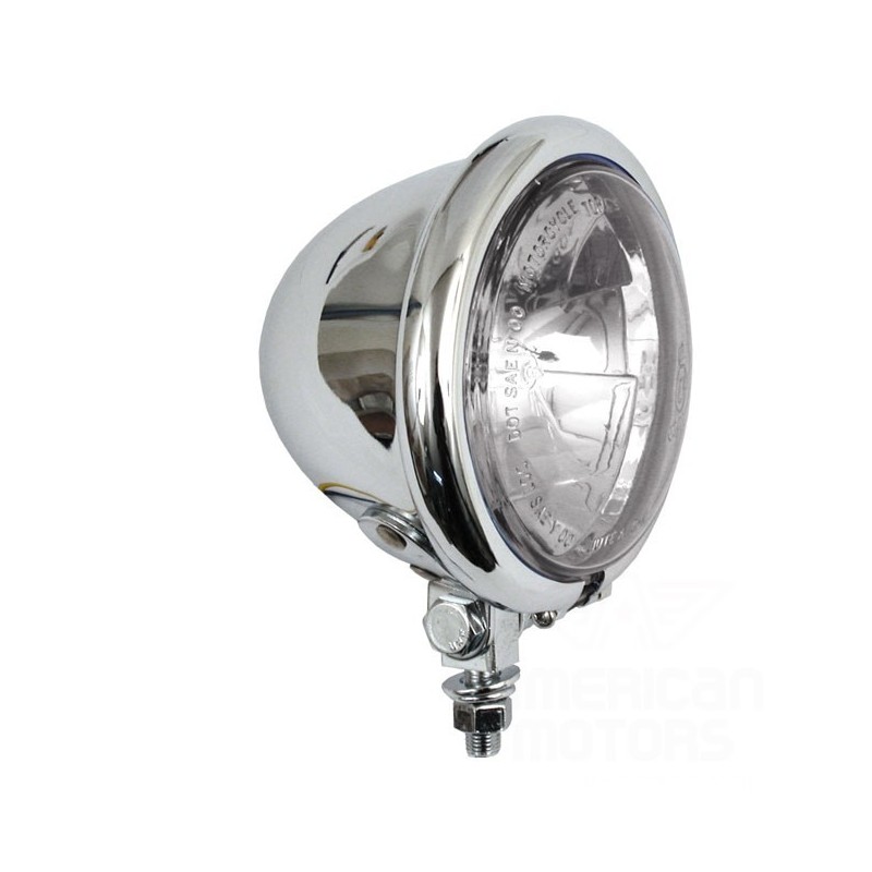 LAMPA PRZEDNIA SPOTLAMP BATES STYLE 4.5" CHROMOWANA