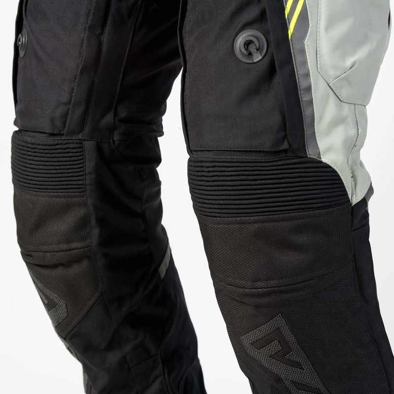 SPODNIE TEKSTYLNE REBELHORN PATROL GREY/BLACK/FLO YELLOW