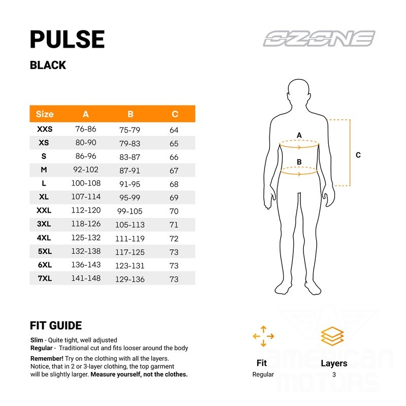 KURTKA TEKSTYLNA OZONE PULSE BLACK