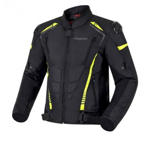 KURTKA TEKSTYLNA OZONE PULSE BLACK/FLUO YELLOW