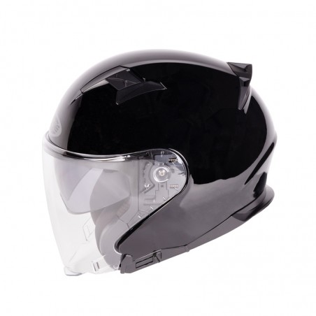 KASK OZONE OPEN FACE SQUARE GLOSS BLACK XS