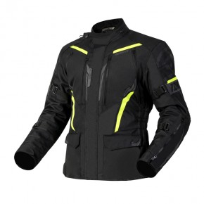 KURTKA TEKSTYLNA OZONE TOUR III BLACK/FLUO YELLOW