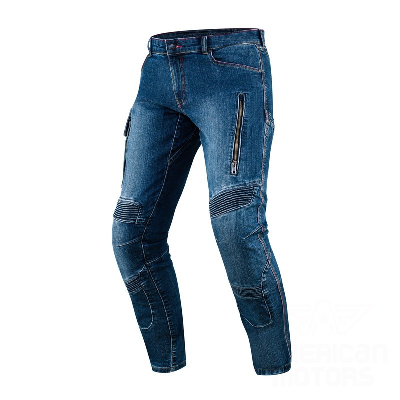 SPODNIE JEANS REBELHORN VANDAL DENIM WASHED BLUE