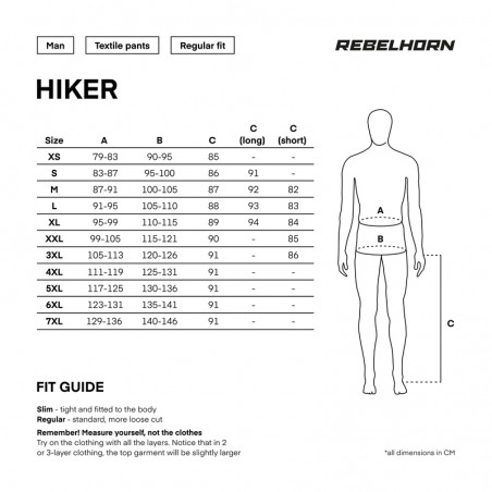 SPODNIE TEKSTYLNE REBELHORN HIKER III BLACK