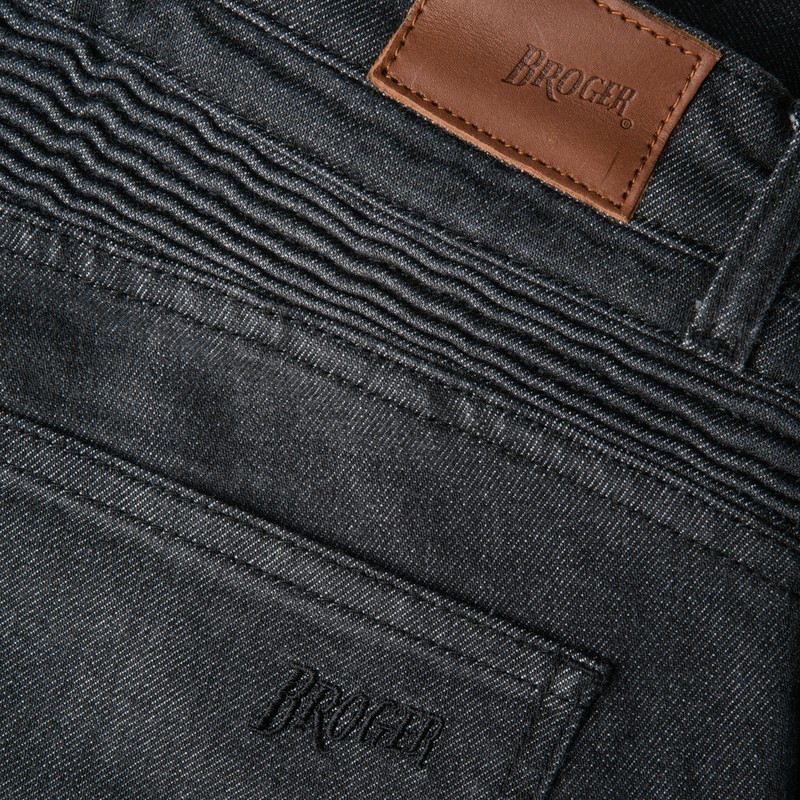 Spodnie Broger Ohio tapered fit washed black