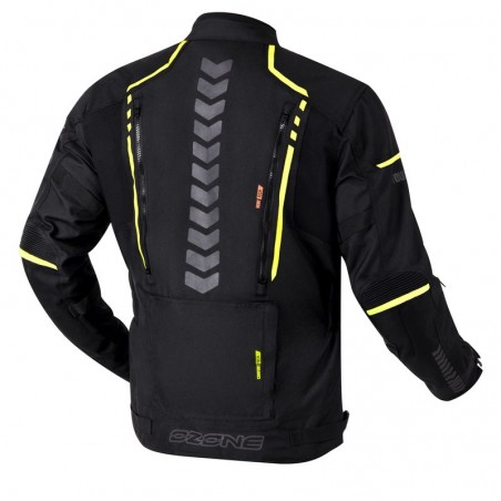 KURTKA TEKSTYLNA OZONE TOUR II BLACK/FLUO YELLOW S