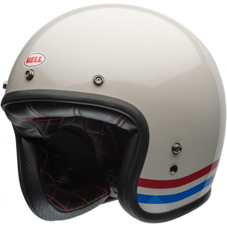 KASK BELL CUSTOM 500 STRIPES PRL PEARL WHITE