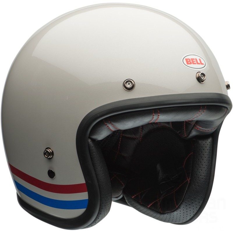 KASK BELL CUSTOM 500 STRIPES PRL PEARL WHITE