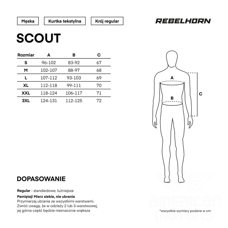 KURTKA TEKSTYLNA REBELHORN SCOUT BLACK