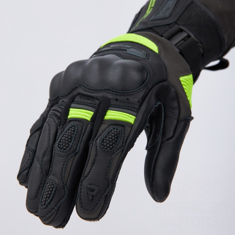 RĘKAWICE SKÓRZANE REBELHORN RANGE BLACK/ANTHRACITE/FLUO YELLOW