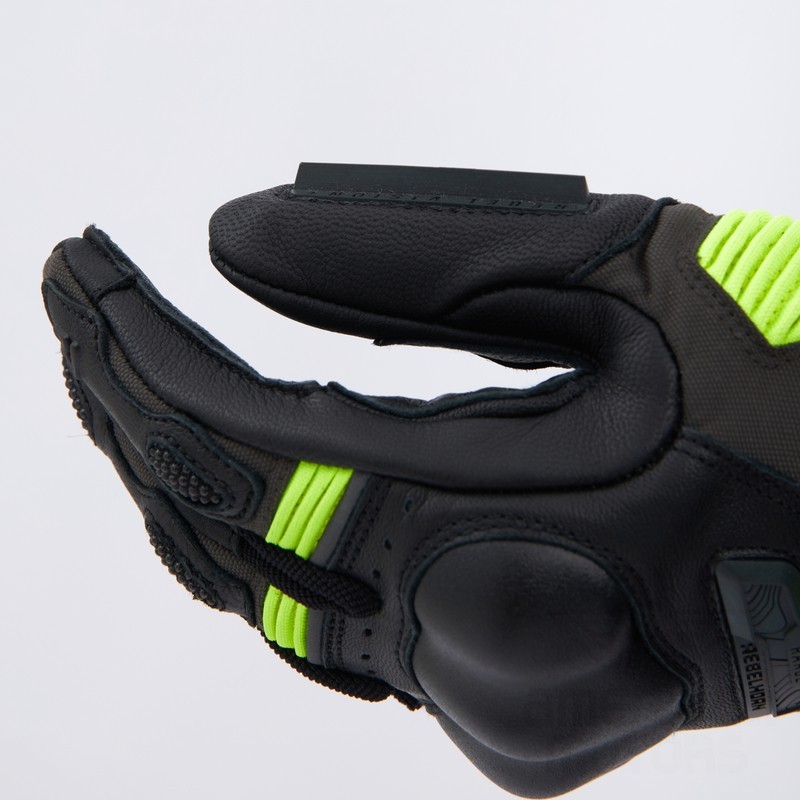 RĘKAWICE SKÓRZANE REBELHORN RANGE BLACK/ANTHRACITE/FLUO YELLOW